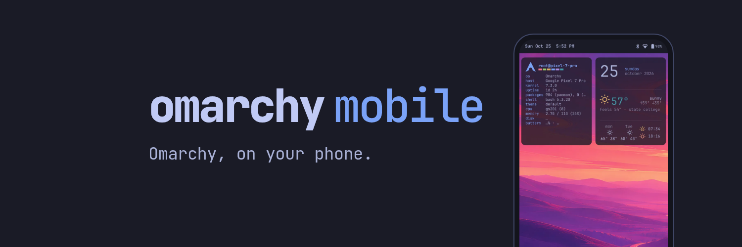 Cover image for Omarchy Mobile: where it stands