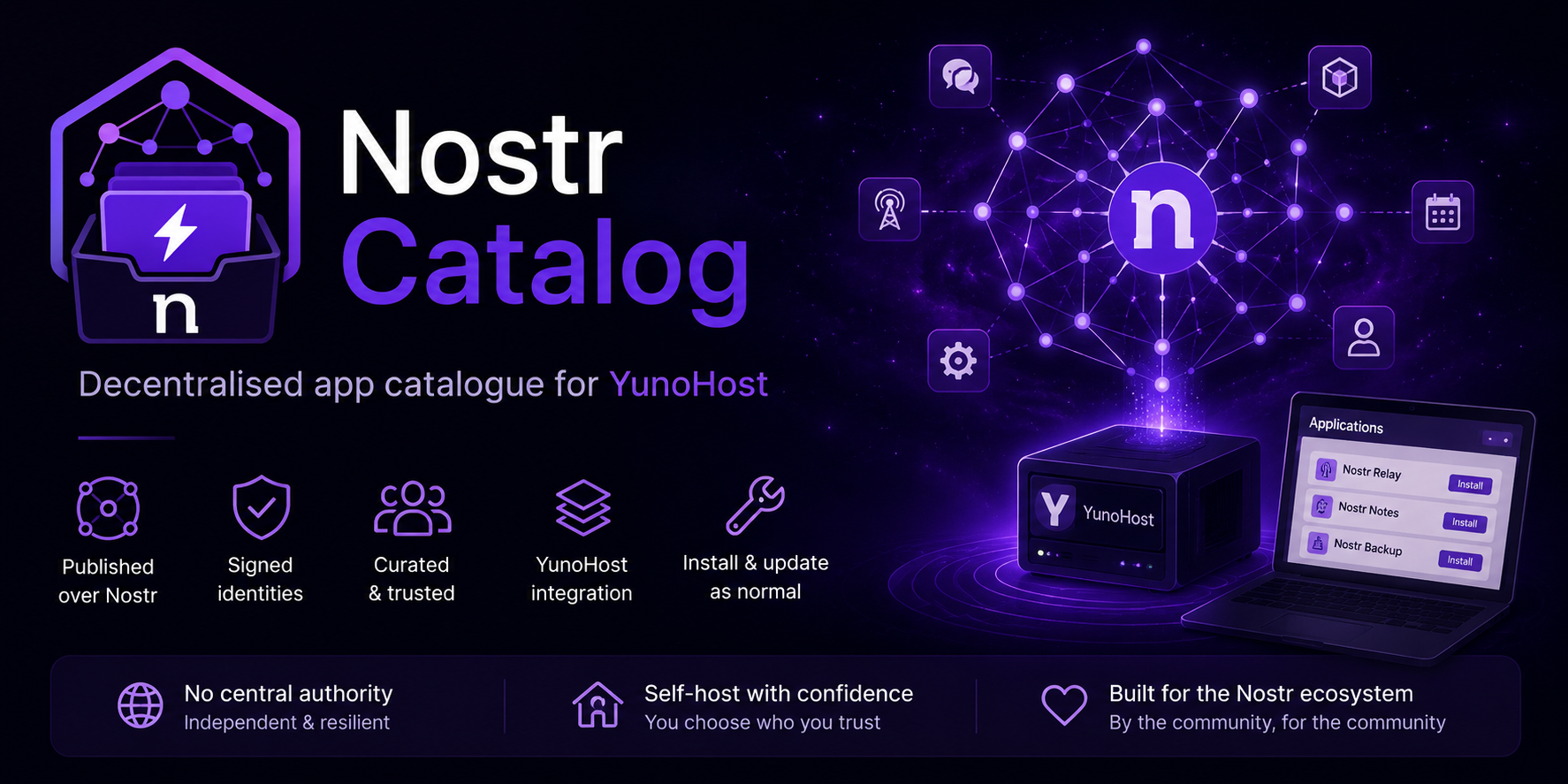 Nostr Catalog for YunoHost: Decentralised App Discovery Without Replacing YunoHost