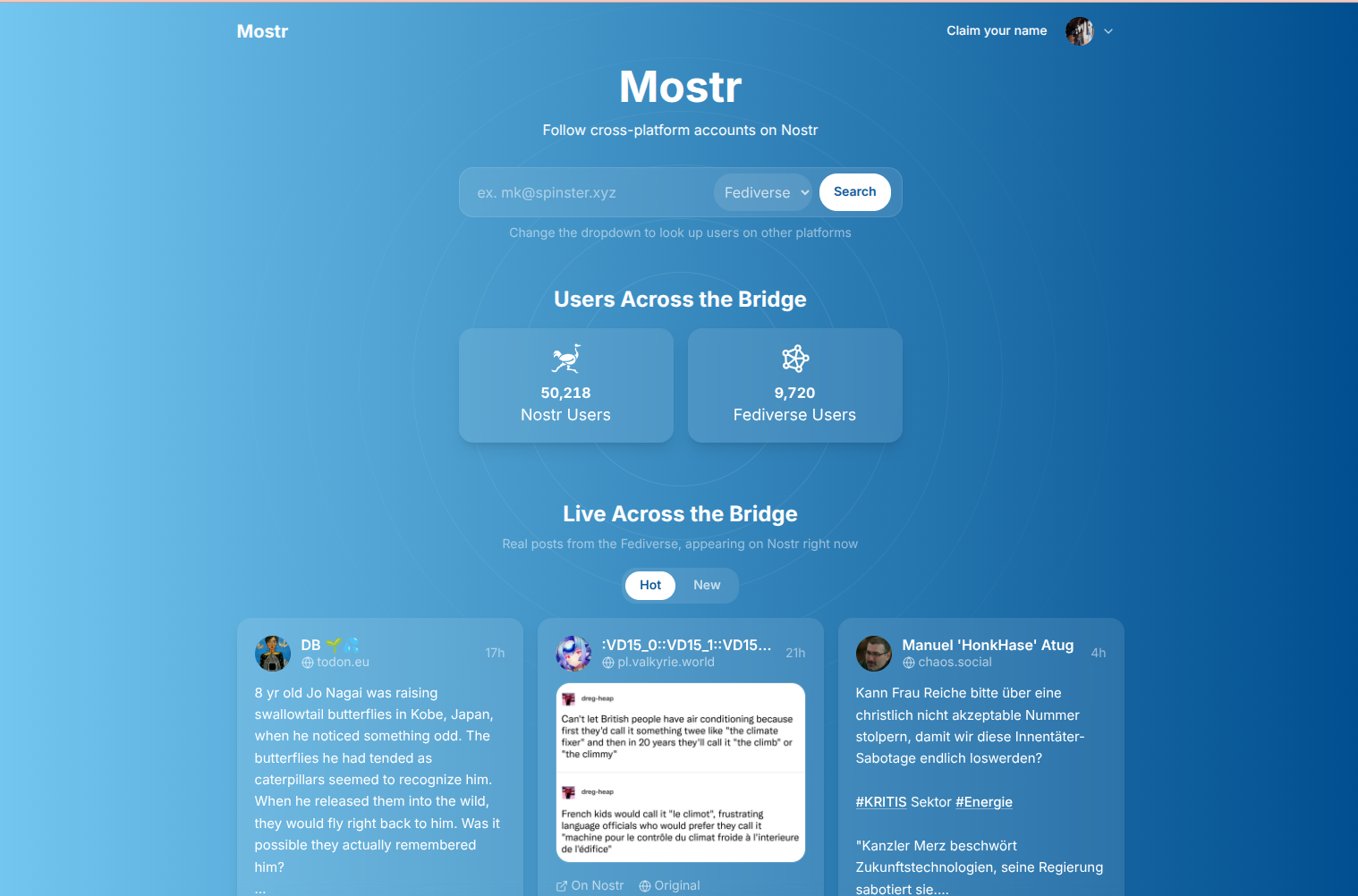Mostr screenshot