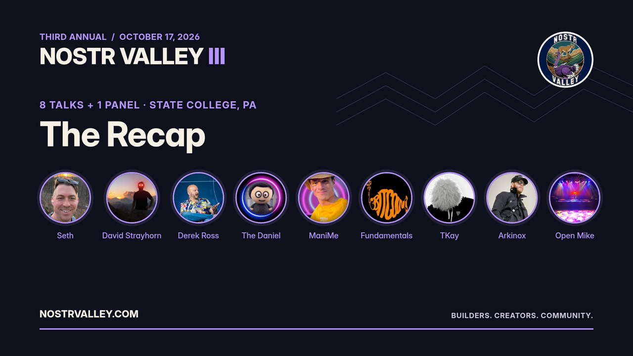 Nostr Valley III: Builders in a Bear Market
