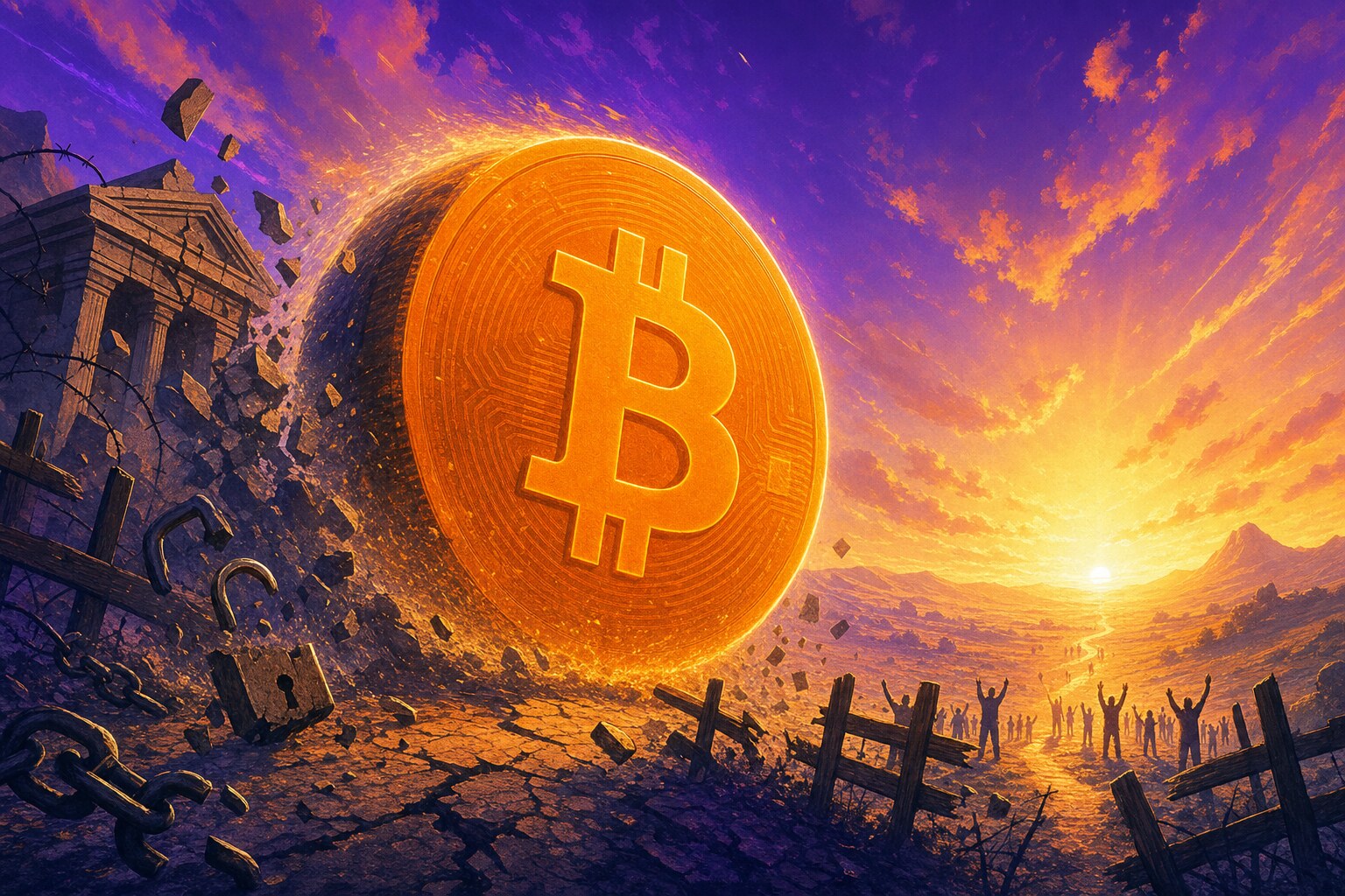 Unstoppable money — Bitcoin flowing freely across borders, breaking through barriers and reaching the people who need it most